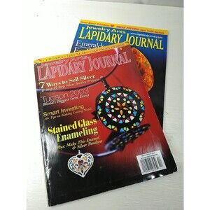 Group Lot Of 2 Vintage Lapidary Journal Magazines - Gems Rock Cutters Jewelry
